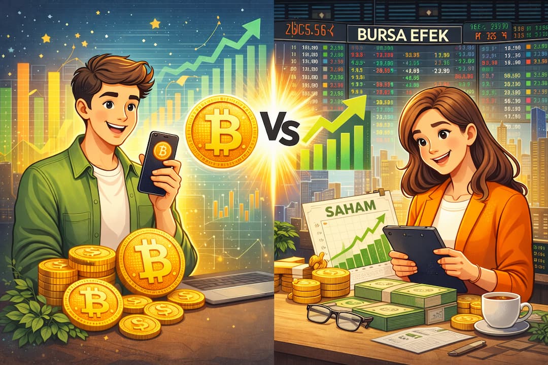 Perbedaan Crypto dan Saham yang Jarang Diketahui Pemula